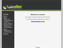 Tablet Screenshot of lonelec.com